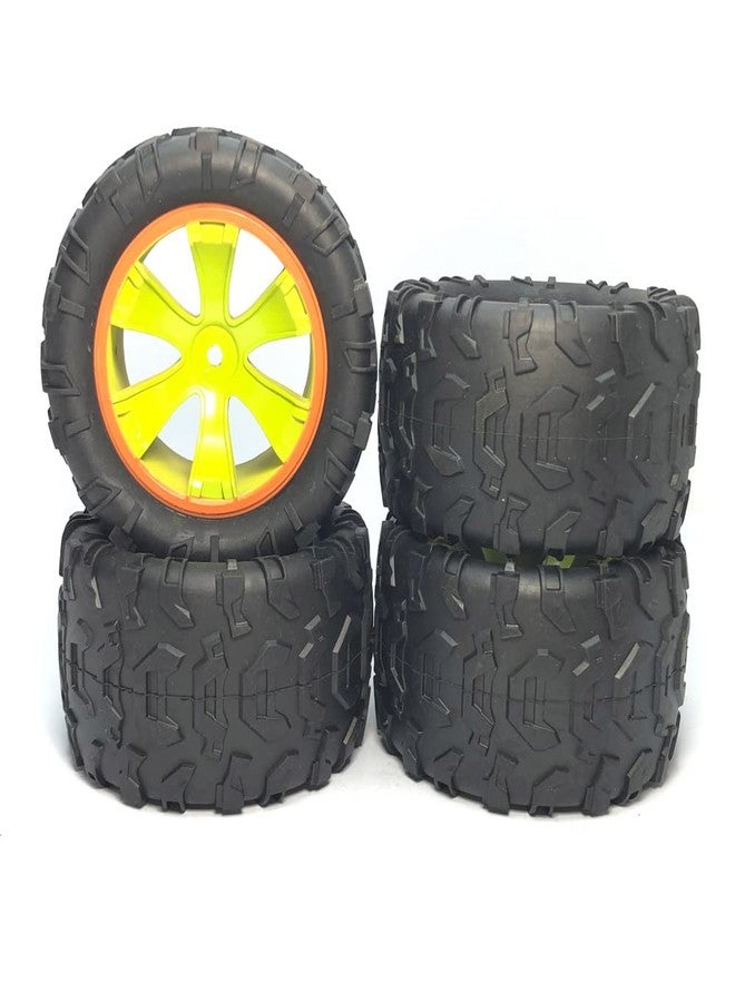KingVal Replacement 2PCS Left + 2PCS Right Tire Tyre Wheel RC Parts Compatible with WLtoys 144002 RC Car - Image 3